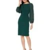 Vince Camuto Signature Stretch Crepe Bodycon With Chiffon Balloon Sleeve -Quality Clothing Store 61PhdfPUStL. AC SR736920