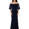 XSCAPE Long Scuba Crepe Off-the-Shoulder Dress With 3-D Flower -Quality Clothing Store 61lPW6V4zyL. AC SR736920