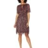 Adrianna Papell Crinkle Metallic Tie Front Midi Dress -Quality Clothing Store 71CjZ9o2j0L. AC SR736920