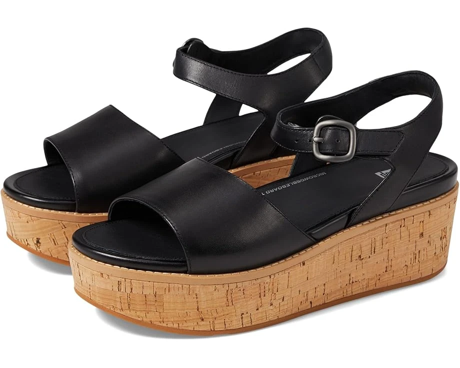 FitFlop Eloise Cork-Wrap Leather Back-Strap Wedge Sandals 3 FitFlop Eloise Cork-Wrap Leather Back-Strap Wedge Sandals