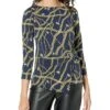 MICHAEL Michael Kors Chain Twist 3/4 Sleeve Top -Quality Clothing Store 819O8ydNpML. AC SR736920